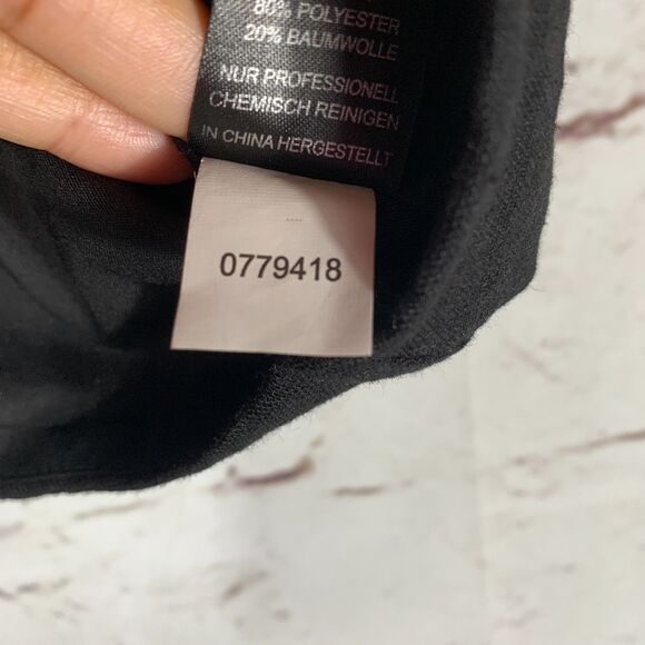 House of Harlow 1960 Black Linen Blend Puff Sleeve Crop Top Size 8 Square Neck - Picture 5 of 6